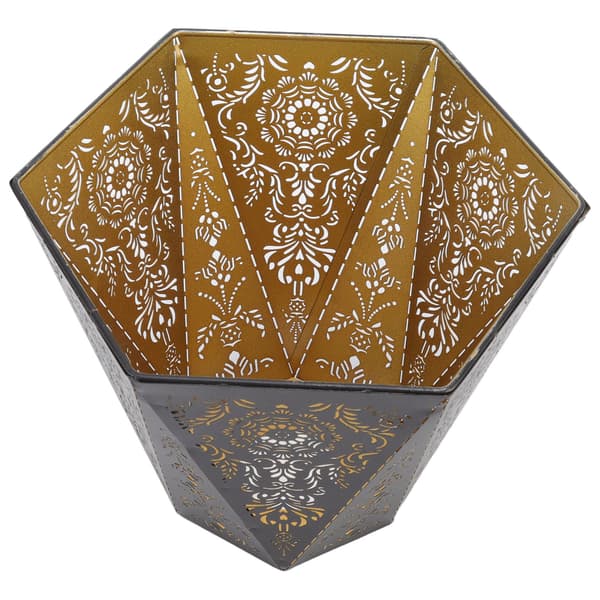 Lampskärmar Modern Skandinavisk Stil E27 E26 Smidesjärn Hexagonal Utskuren Lampskärm för Sovrum Sängdekoration