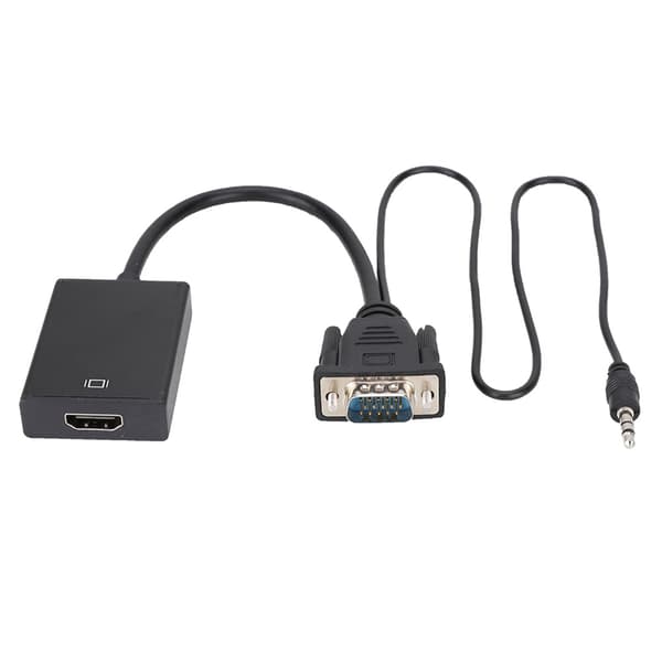 VGA til HDMI-omformerkabel med lyd for projektor PC HDTV 1080P