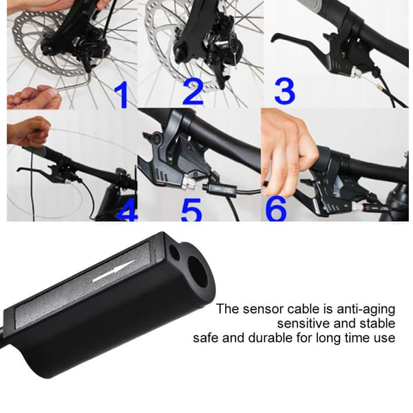 Mekanisk bromsavstängningssensor kabel för elcykel E-cykel Scooter (Styre)