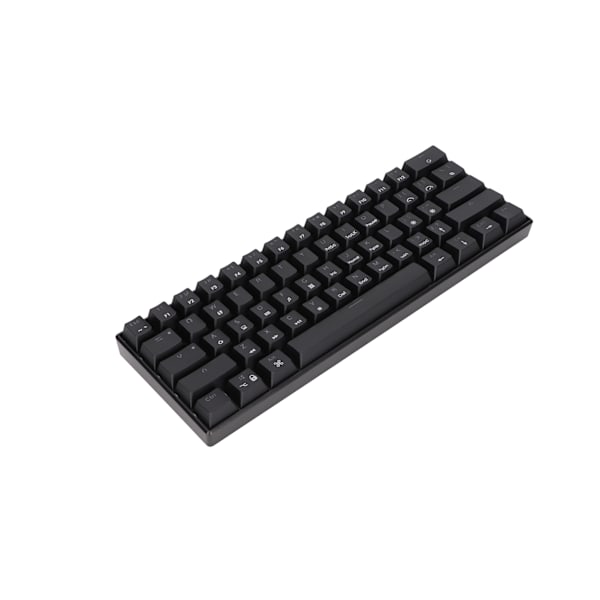 Mekanisk tastatur 61 taster Fargeblanding Ergonomisk design Hurtig respons Type C kablet tastatur Blå bryter