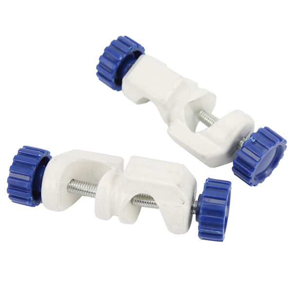 2-pack engelsk stil korsklämma zinklegering fixering klämma hållare laboratorietillbehör
