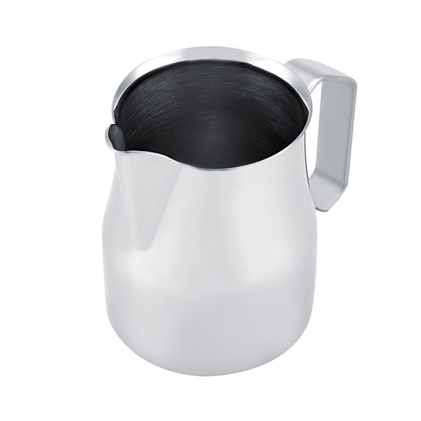 Melkeskummer i rustfritt stål, melkeskummerkanne, espressokanner i latte-art-stil (750 ml)