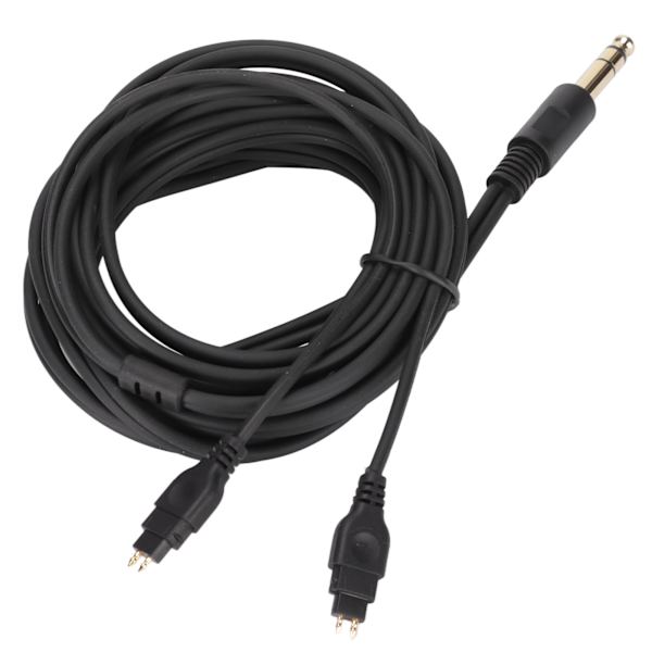 Hovedtelefonkabel Oxygen Free Copper Material Lavt transmissions tab 6,35 mm/0,3 tommer Sort Hovedtelefonledning til HD660S HD650
