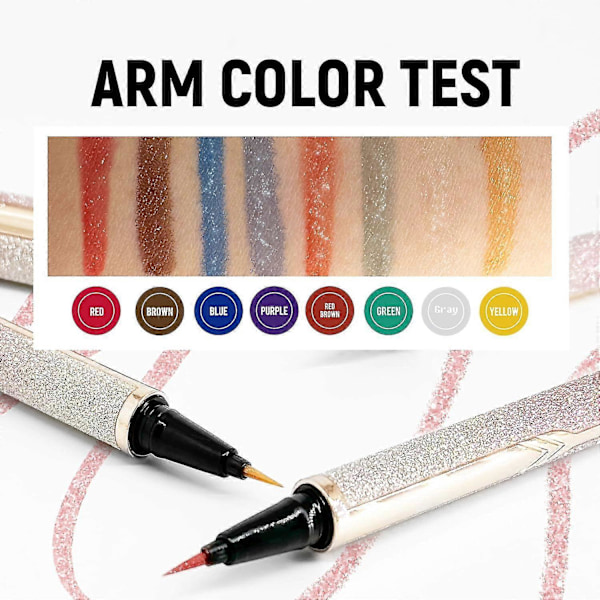 Flytande Eyeliner, Eyeliner Flytande 24-timmars Långvarig, Vattentät Eyelinerpenna, Matt Finish Ögonmakeup