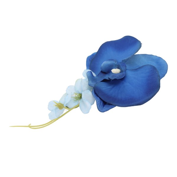 5 st Brudgum Boutonniere Elegant Herr Bröllop Blomma Livsliknande Permanent Återanvändbar Konstgjord Brosch Blomma Blå
