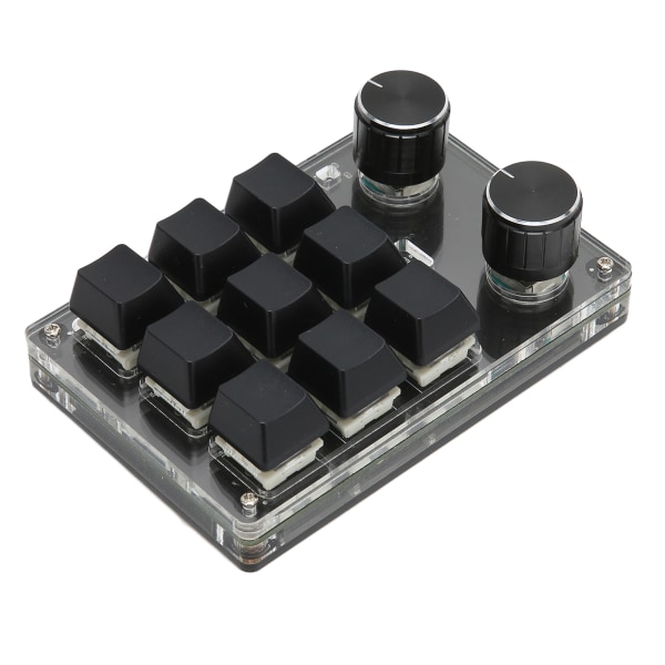 Mekaaninen pelinäppäimistö 9 näppäintä 2 nuppi Pieni USB Langaton Dual Mode OSU Näppäimistö Tee itse ohjelmoitava näppäimistö