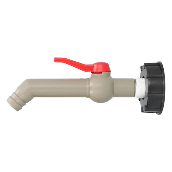 IBC Tank Kranadapter Vannslangekobling Hagetilbehør 45° 25mm Kran VVS-verktøy