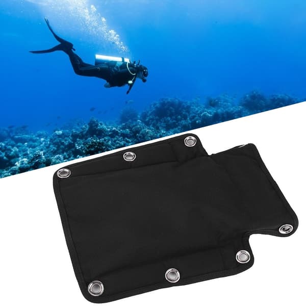 Sort Nylon Kraftig Teknisk Dykning Dykker Sele Backplate Bagplade PadRD-808
