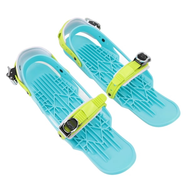 Mini Ski Skates Skating Ski til at fastgøre til skistøvler til voksne Justerbare skistøvler til udendørs skiløb One Size Farve