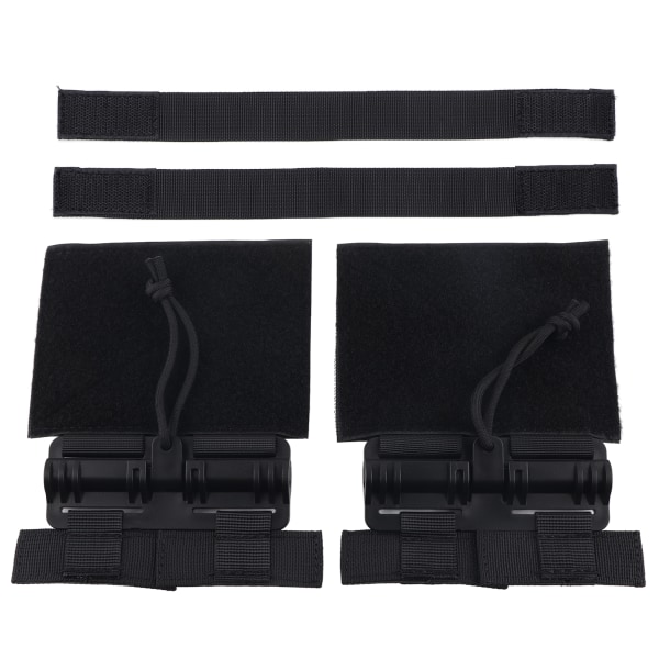 2 stk Outdoor Quick Release Cummerbund MOLLE Fjerningsspenne Nylon Bærbar Quick Removal Spennesett Svart