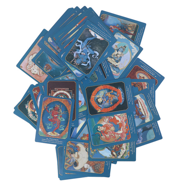 50 stk buddhistiske tarotkort buddhisme og hinduisme spådomskort tarotkortsett