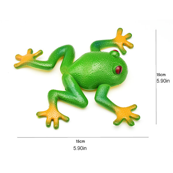 Gummi-simuleringsgroda stretchig leksak stressavlastning sensorisk leksak Spoof stressavlastningsleksak för barn vuxna