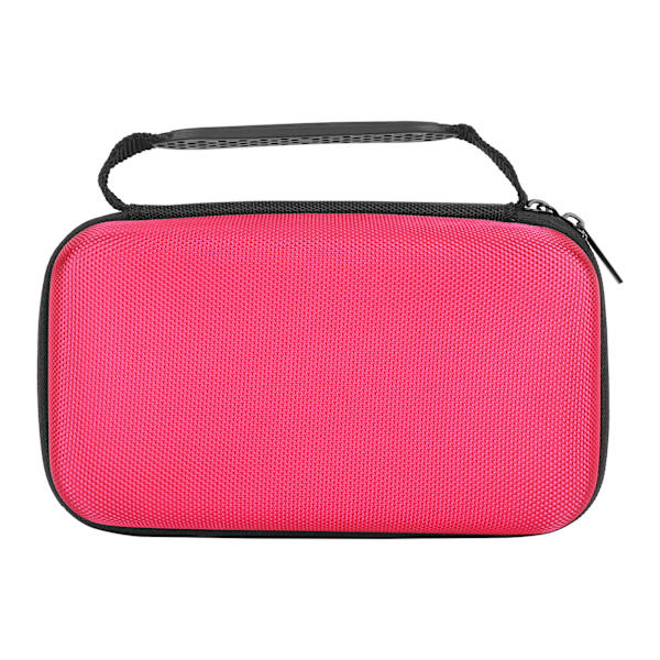 Stationery Bag MultiFunction Portable MultiPurpose LargeCapacity Pens Storage Case(Rose Red )