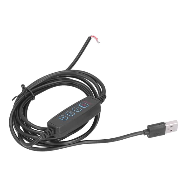 LED 2m Lysbryterledning Dimbar Universal USB Lampe Strømledning for 5V Lampe Utendørs Hjem