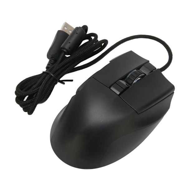 Kablet programmerbar spillmus med 13 RGB-baklys, 7200 DPI, 6 justerbare nivåer, 8D RGB-spillmus, Plug and Play-kontormus