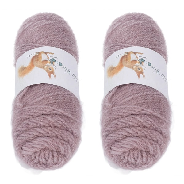 2st Virkgarn Handstickat Gör-det-själv-produktion Medium Grovt Helt enkelt Mjukt Garn Kamel Bomullsgarn för Handske Tröja Scarf