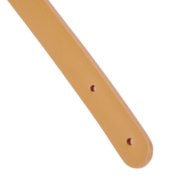 2 st handväskor handrem i split läder DIY handgjorda handväskor delar med 8 set ljusguld nitar set (beige)