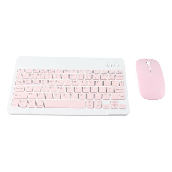 Trådlöst tangentbord och mus-set, rosa