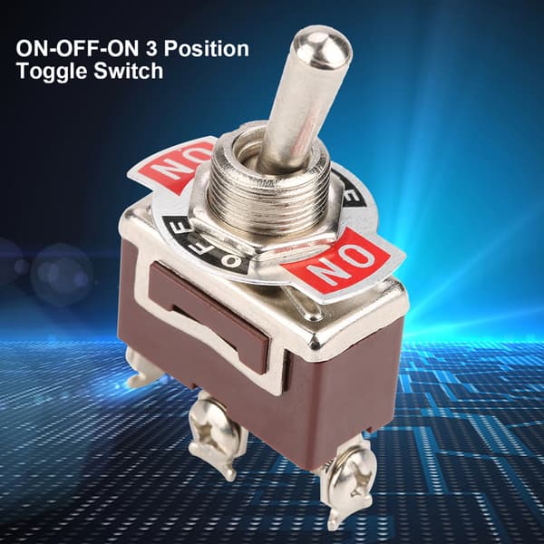 5st ONOFFON 3-läges vippströmbrytare 3-stift 12mm 15A 250VAC