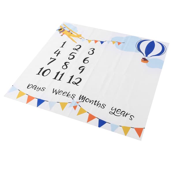 Babyfotorekvisitter Polyester Bomuld Milepæl Måtte Kalender Fotografering Baggrund