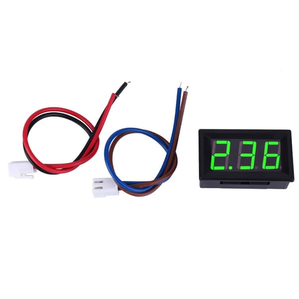 0.  56 tum Två kabel Digital DC Ström Display Panel 0-10A Amperemeter Grön
