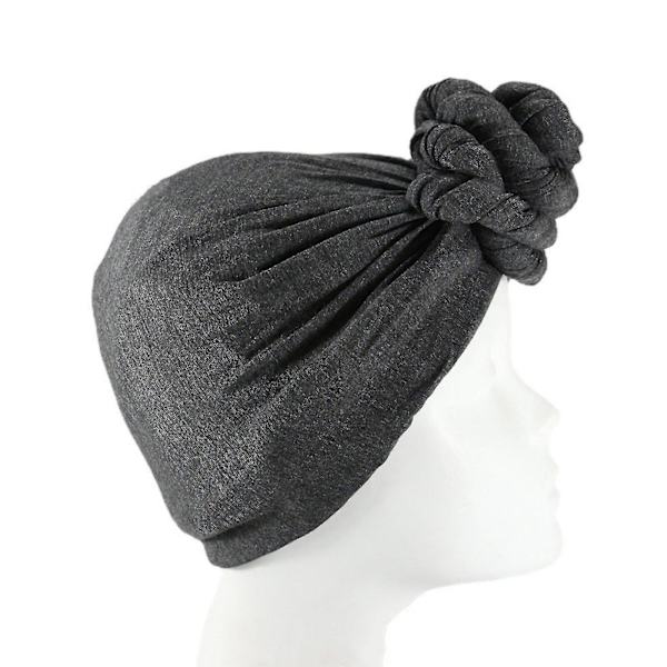 2023 Ny Satin Durag Turban för Män - Elastisk Våghatt i 9 Eleganta Grå Färger