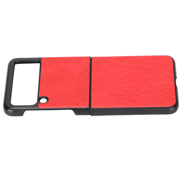 Läderfodral för Samsung Galaxy Z Flip 3 mobiltelefon Anti Scratch Shockproof CoverRed