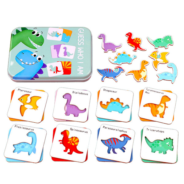 Träpussel Jigsaw Puzzle Leksak Inlärning Förskola Leksaker Gåvor för Barn Baby Barn