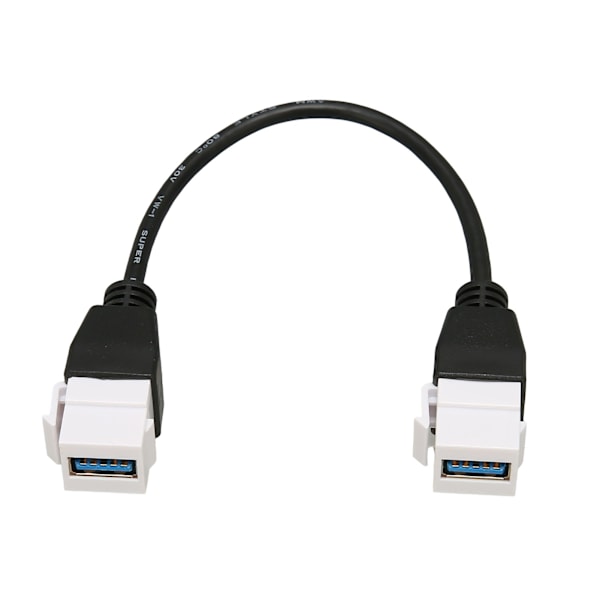 USB3.0 Keystone-stik indsætter kabel USB3.0 hun-til-hun-keystone-indsats Vægplade Outlet Panel Adapter Connector Kabel