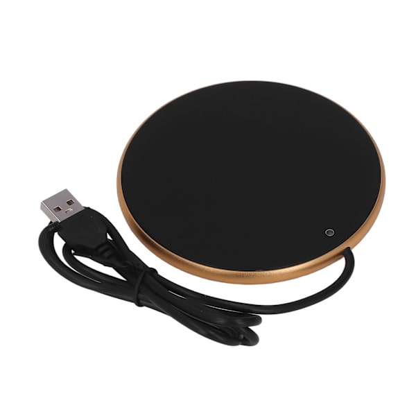 Kaffekrusvarmer 55°C Konstant temperatur Pladsbesparende Smart USB Lysevarmer til hjemmekontor Traveling Gold