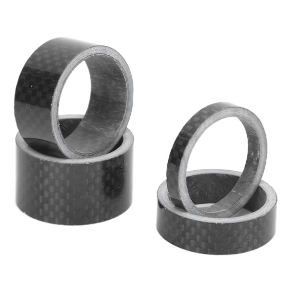 Cykel Headset Vaskemaskine Fuld Carbon Fiber Cykel Forgaffel Stammeafstandspasning Passer Til 1,1 Tommer Forgaffel 4stk