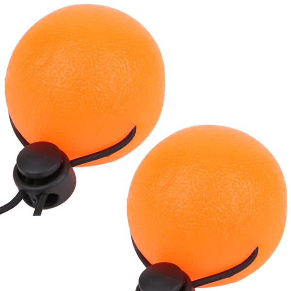 2 st Silikon Handgrepp Bollar för att Reducera Tryck Handledsövning Massage Återhämtningsverktyg Orange 20 Grader