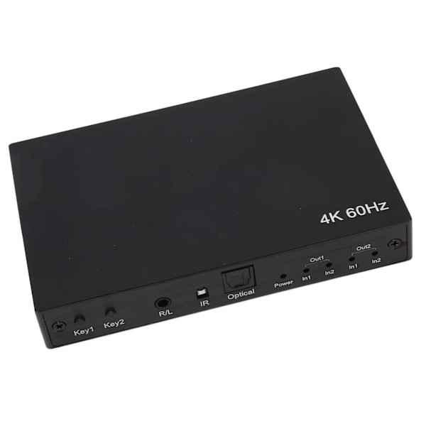 4K 60Hz HD Multimedia Interface Switch Splitter 4K 3D 1080P HDCP2.2 HDR 10 2x2 HD Multimedia Interface Switcher 100‑240V EU Plug