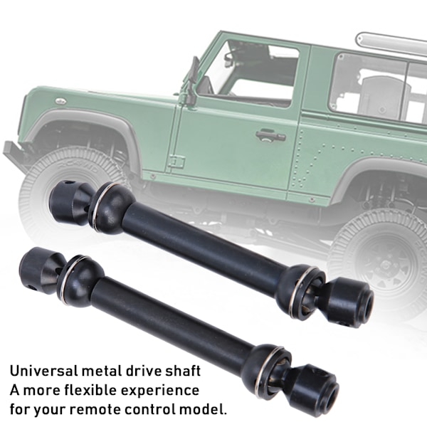 2 kpl Teleskooppinen Metallivetoakseli sopii SCX10 D90 RC-Crawleriin RC-lisävarusteet (93-113mm)