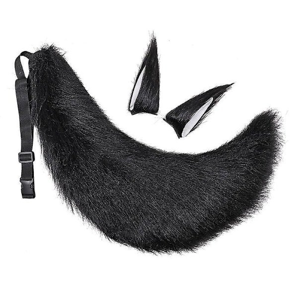 Susi/Kissan Pehmeä Häntä 2 Kiinnitteellä Korvilla - Halloween Cosplay Rekvisiitta