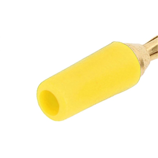 10 KPL J.10007 2,5 mm Messinki Banaaniliitin Kullattu Banaaniliitin Instrumentti Testiliitin Keltainen