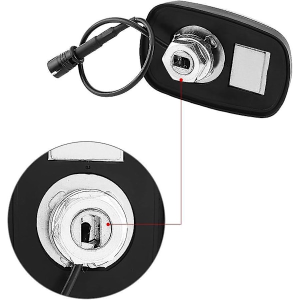 Universell biltaksantenne - Svart haifinnedesign, Plug and Play, FM-signalradioantenne
