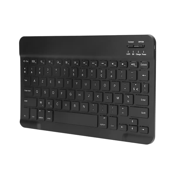Kannettava langaton Bluetooth-näppäimistö tablettinäppäimistö ranska englanti IOS/Android musta
