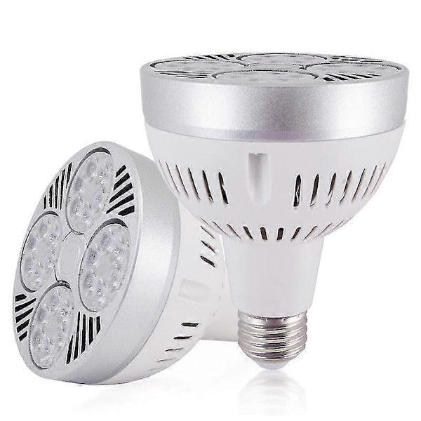 E27 35W P30 Par30 LED Pære Lys til Hjemmestudie - Super Lysstærk Spotlight Lampe Hvidt Kabinet Varmt Gult Lys*