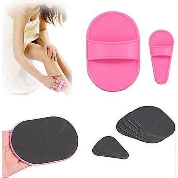 Hårborttagningsverktyg Släta Ben Hud Pad Arm Ansikte Överläpp Hårborttagning Borttagningsset Exfolierare -GSL 10 set
