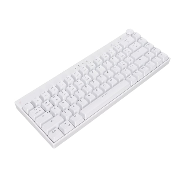 Mekanisk tastatur 68 taster tre tilstande RGB baggrundsbelysning 1800mAh batteri N tast rollover hvid mekanisk gaming tastatur rød switch