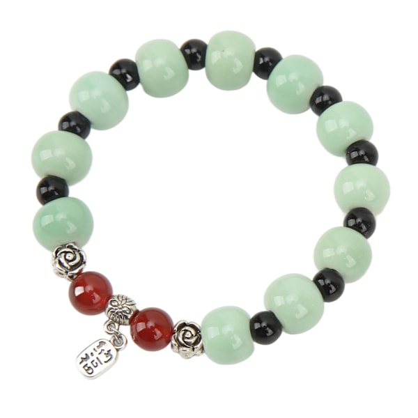 Perle Armbånd Utsøkt Porselen Perle Healing Chakra Energi Stein Perler Armbånd for Kvinner Menn 002