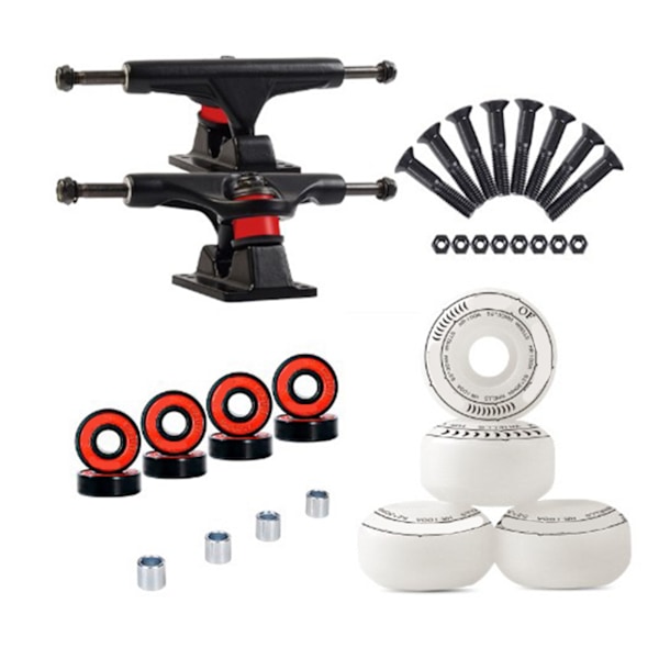 Kvalitets Dubbel Warped Skateboard Hjul Fäste Bro Set Kit Tillbehör Kombination