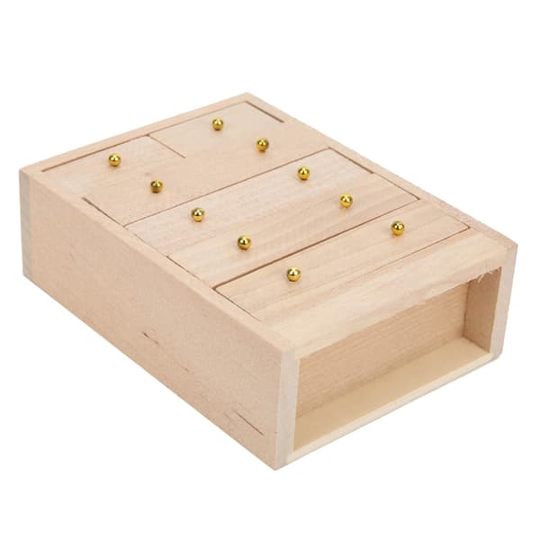 Dockskåp Miniatyr Träskåp Modell Möbler Dekoration för 1:12 Dockhus
