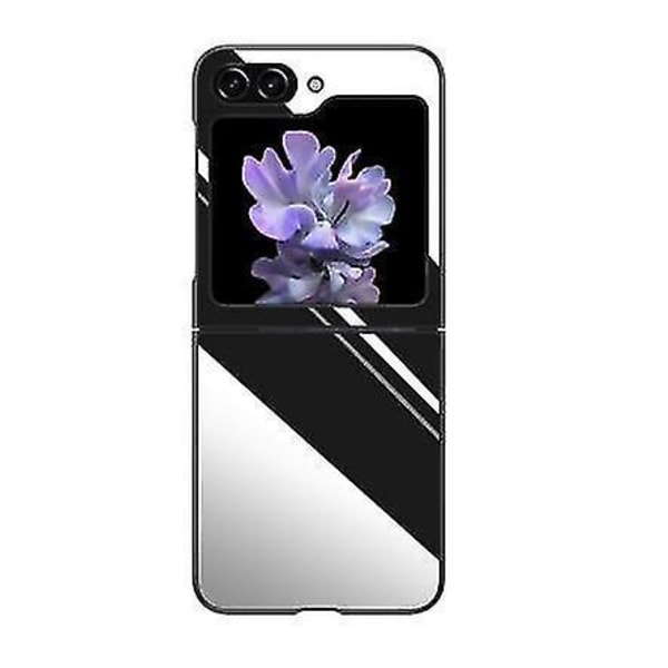 Etui kompatibelt med Samsung Galaxy Z Flip 5, Beskyttende cover i rustfrit stål, Anti-fingeraftryk, Ultratyndt fuld beskyttende hårdt metal etui kompatibelt med Sam