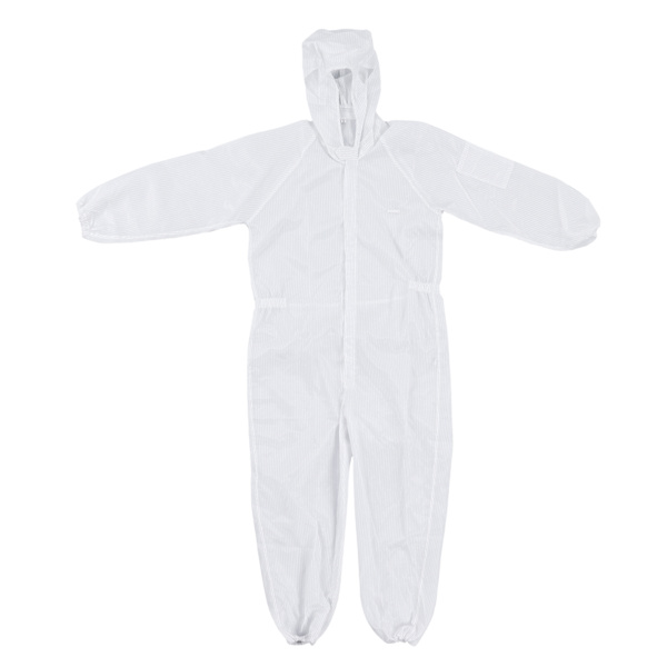 Skyddsoverall Polyester Statisk Beständig Dammtät Partikeltät Arbetskläder för SMT Workshop XL