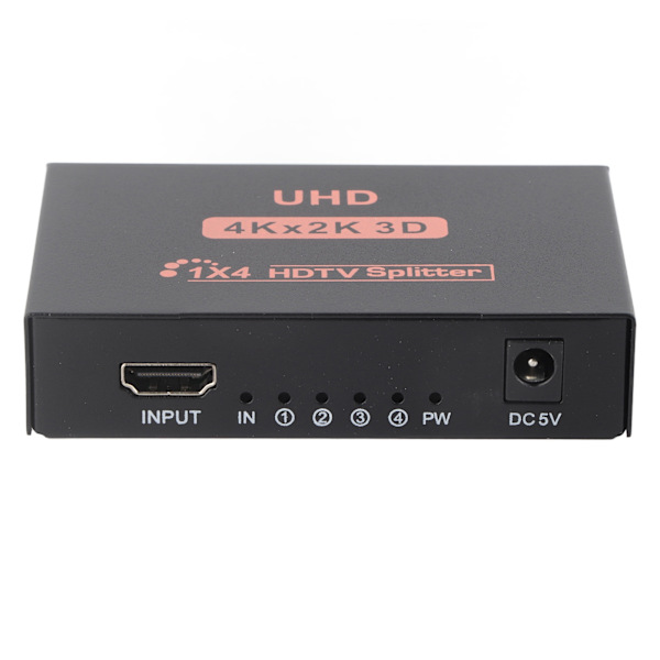 4K HD Multimedia Interface Splitter Plug and Play 1 ind 4 ud HD Multimedia Interface Switcher US Stik 100-240V