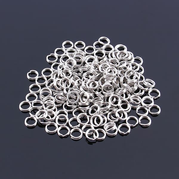Heta 200 st Fiske Solid Rostfritt Stål Snap Split Ring Betesredskap Anslutning