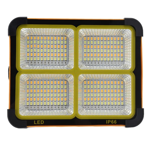 Solar arbeidslys LED oppladbart 4 moduser 1000W vanntett bærbart utendørs arbeidslys for camping