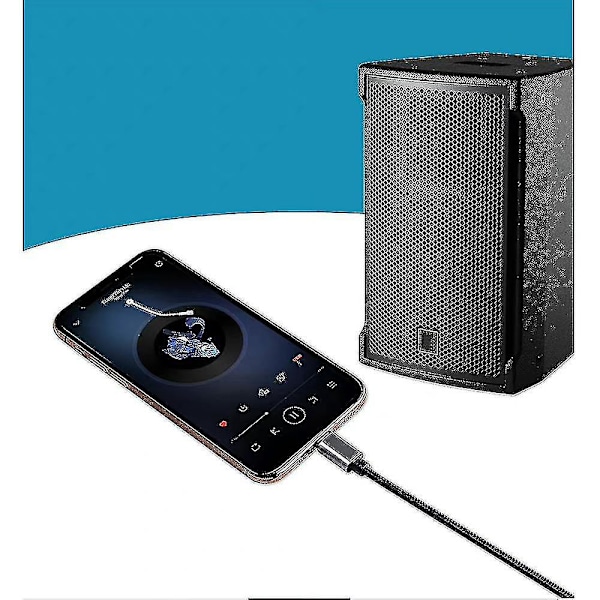 Audio-sovitinkaapeli puhelimesta RCA Lotus -kaapeliin kaiuttimen audio-vahvistimen linkki audiokaapeli Apple iPhone Lightning-B11:lle